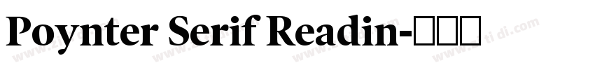 Poynter Serif Readin字体转换